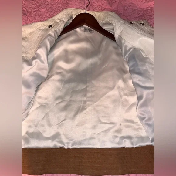 Philosophy di Lorenzo Serafini Colorblock Goat Skin Leather Jacket - Picture 3 of 7